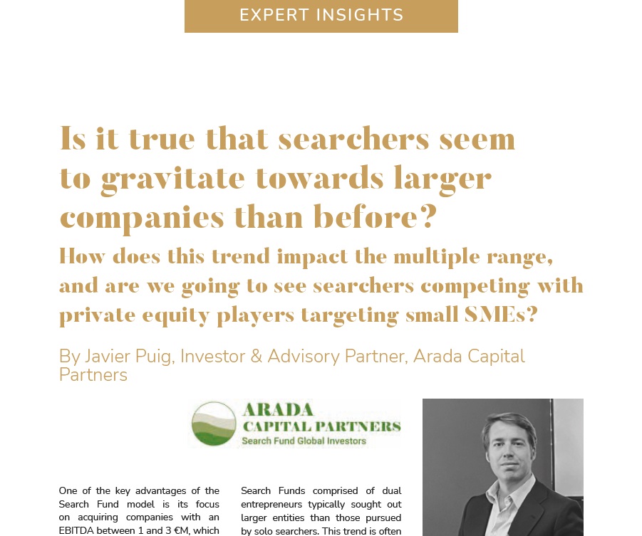 Are searchers gravitating towards larger companies?